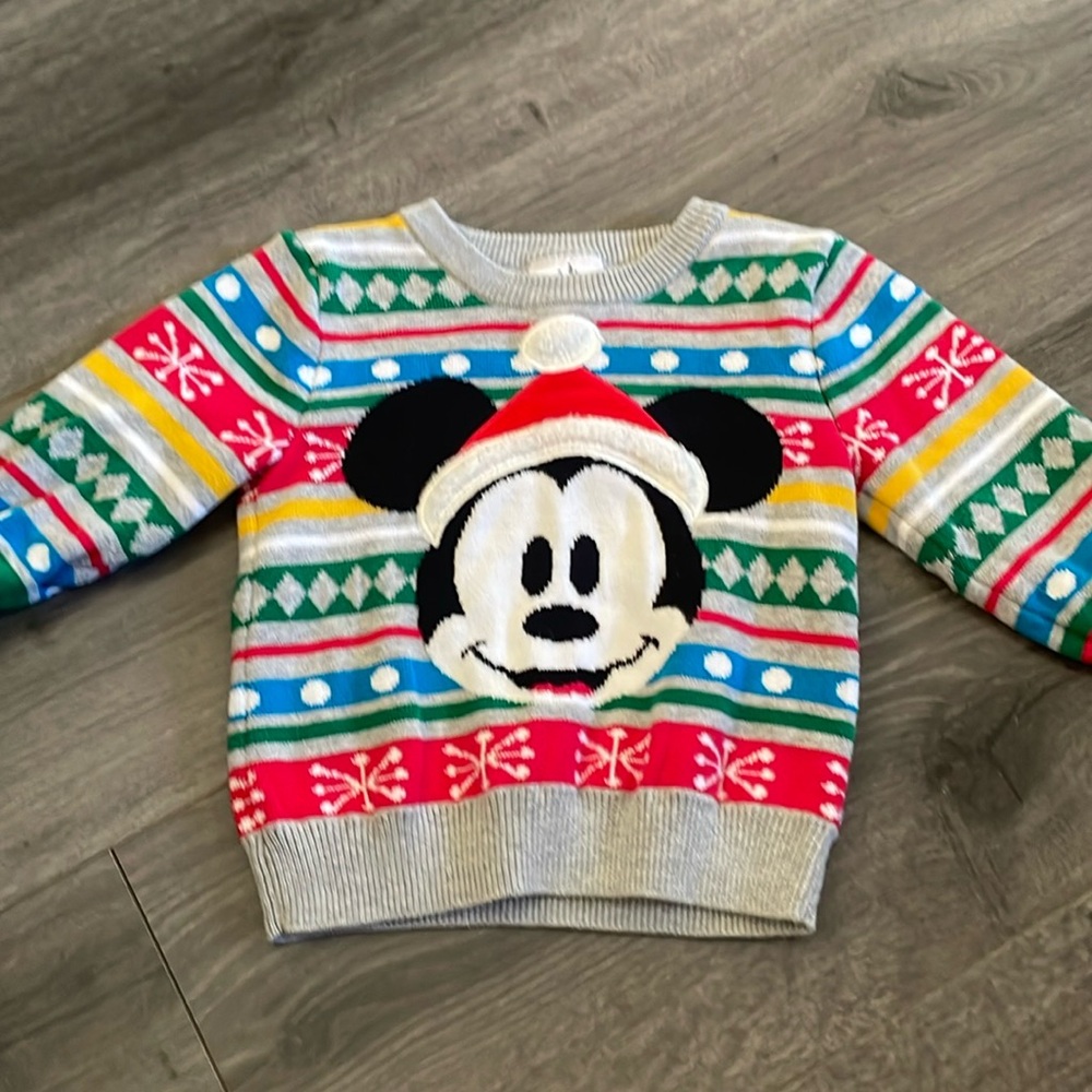 Disney Parks baby infant Christmas holiday sweater size 9 - 12 months